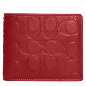 Coach 3 In 1 Wallet Signature Leather 1941 Red