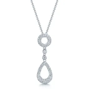 18ct White Gold Brilliant Cut Diamond Necklace