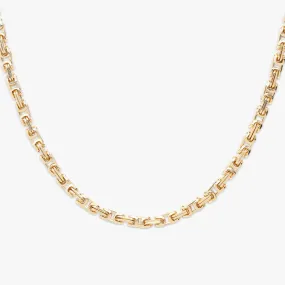 4MM Solid Gold Byzantine Gold Chain