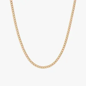 6MM Solid Gold Cuban Link Chain