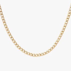 8MM Solid Gold Cuban Link Chain