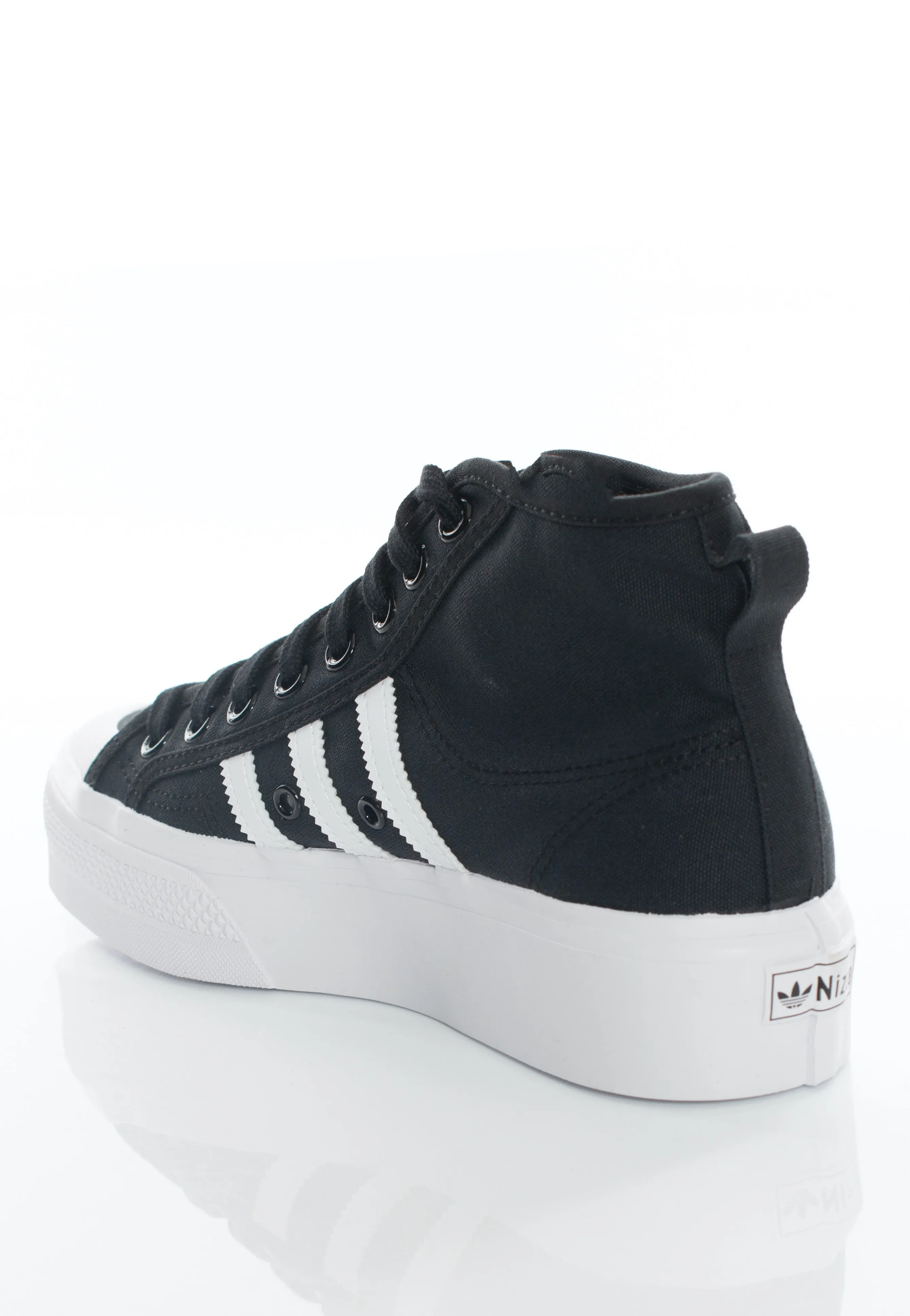 Adidas - Nizza Platform Mid Cblack/Ftwwht/Ftwwht - Girl Shoes