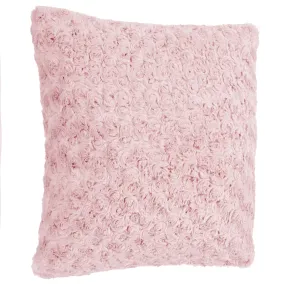 Atmosphera Curly Fur Cushion Pink