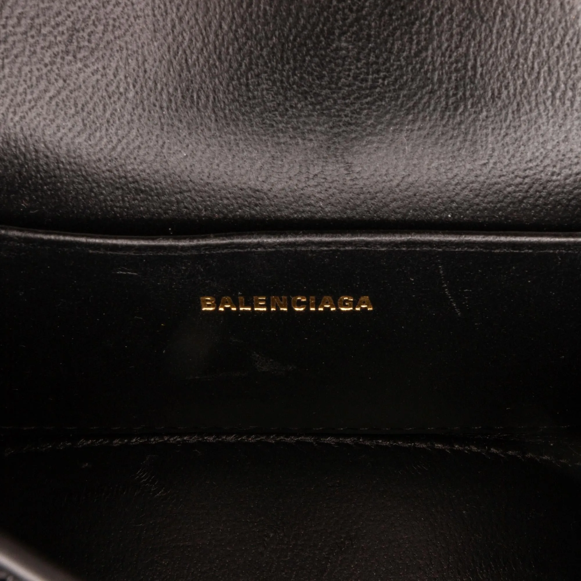 Balenciaga Mini Embossed Leather Hourglass