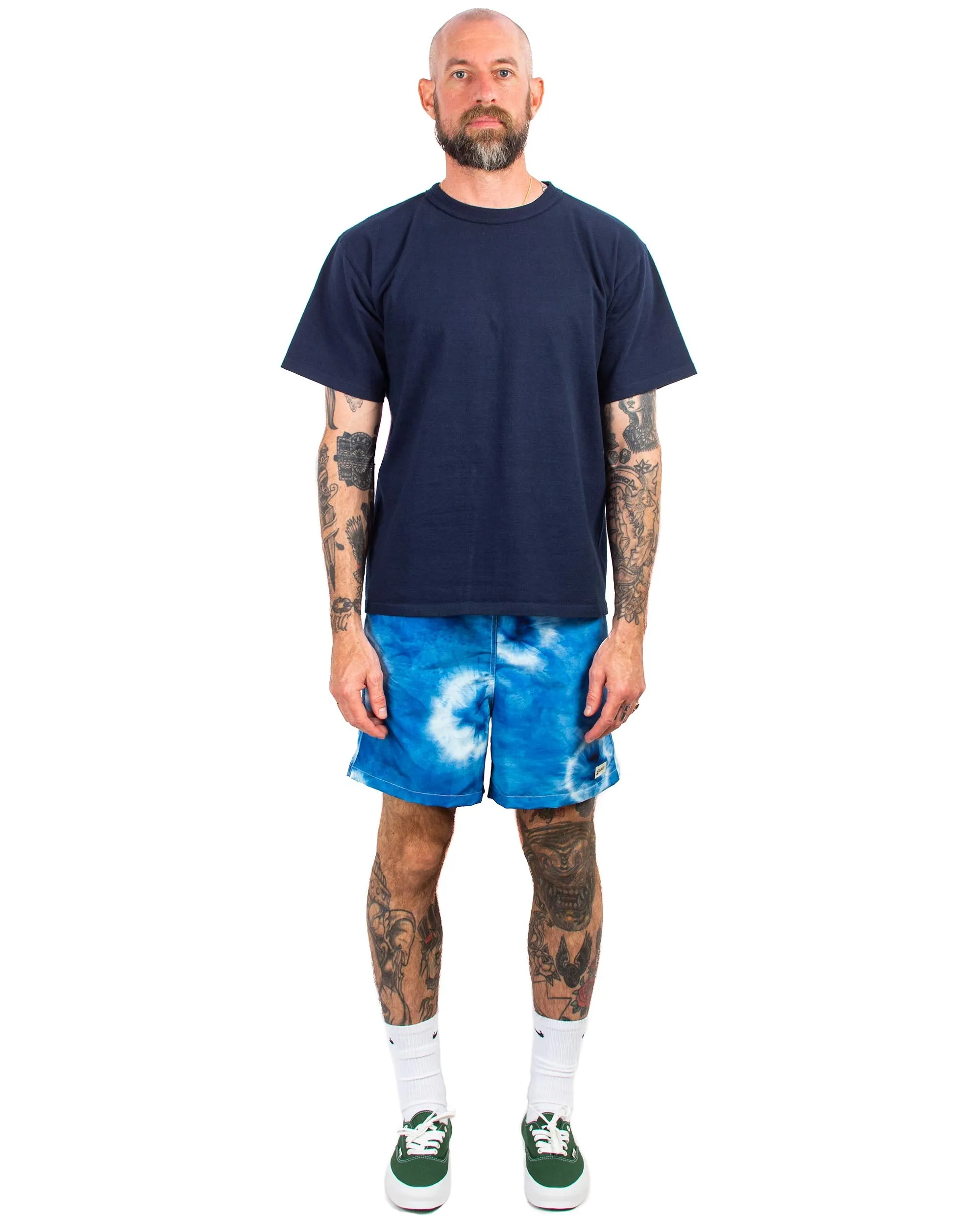 Bather Blue Ne-Maki Shibori Swim Trunk