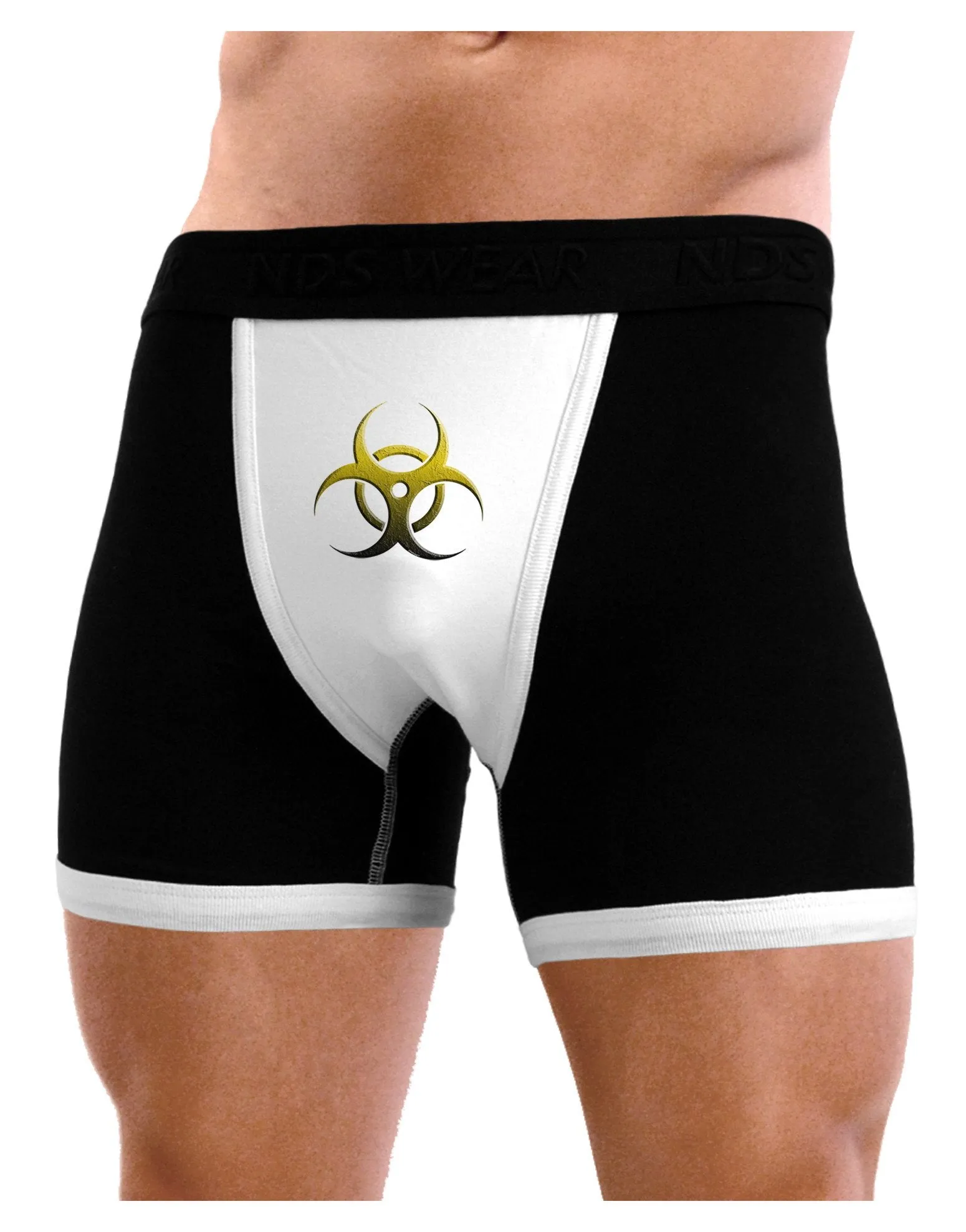 Biohazard Symbol Yellow Stone Apocalypse Mens Boxer Brief Underwear