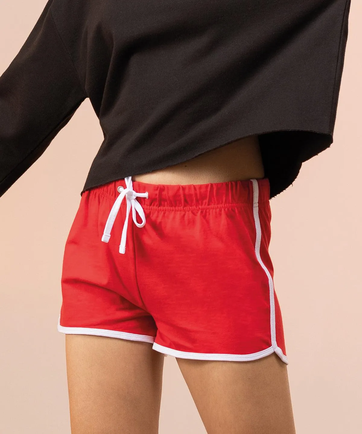 Black/Black - Women's retro shorts