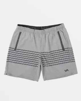 Boys Yogger 15 Stretch Shorts - Heather Grey VA Band