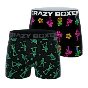 CRAZYBOXER All Star Army Flamingo Men's Boxer Briefs (2 pack)