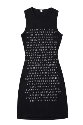 FBC Theatres Bedazzled Quote Dress