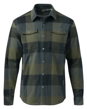 Field Flannel Fleece Shirt Jacket | Verde Plaid