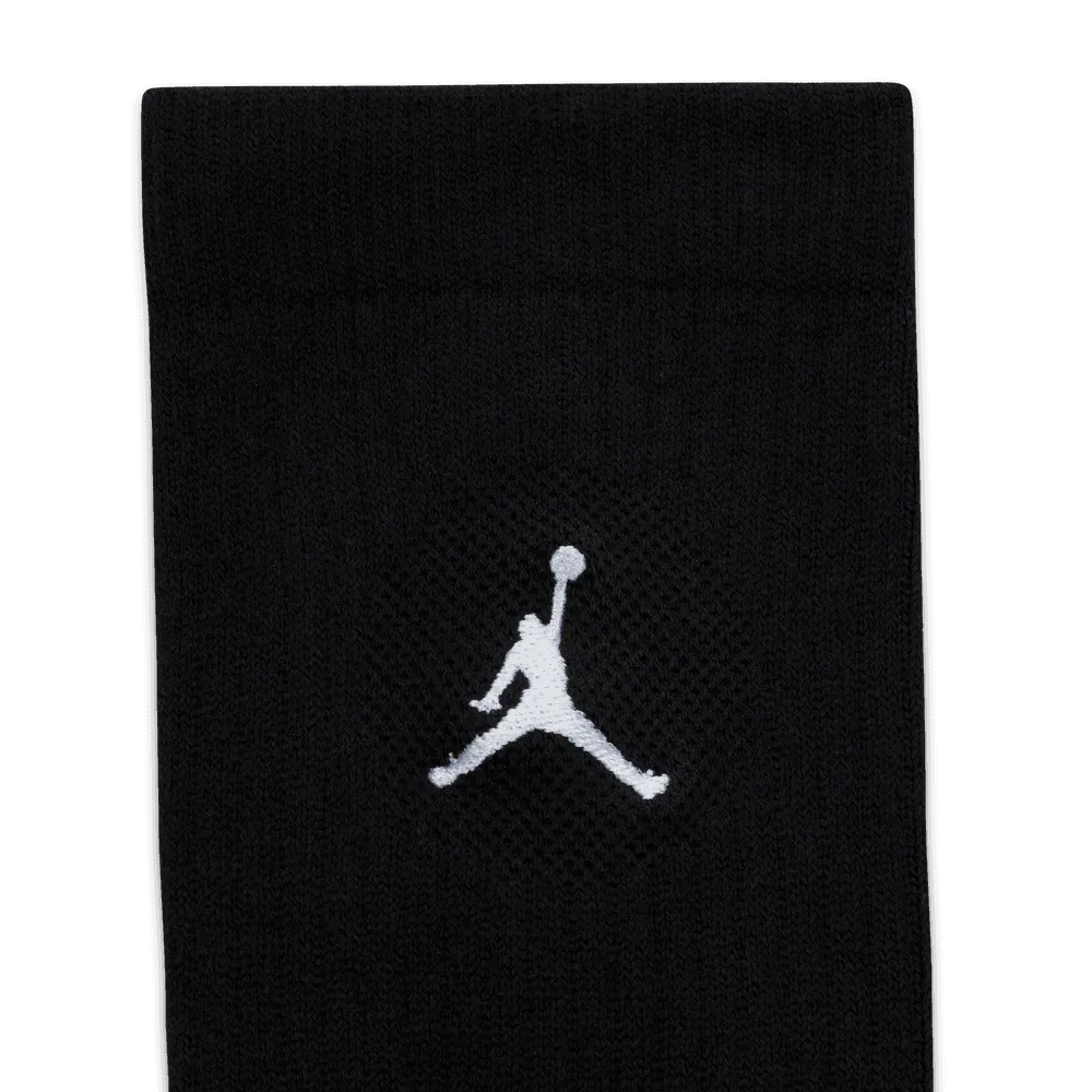 Jordan Everyday Crew Socks (3 pairs) 'Black/White'