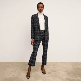 Kick Flare Foster Pant - PowerStretch Plaid :: Black/White