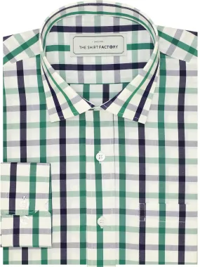 Men's Premium Cotton Twill Check Shirt - Multicolor Checks (1314)