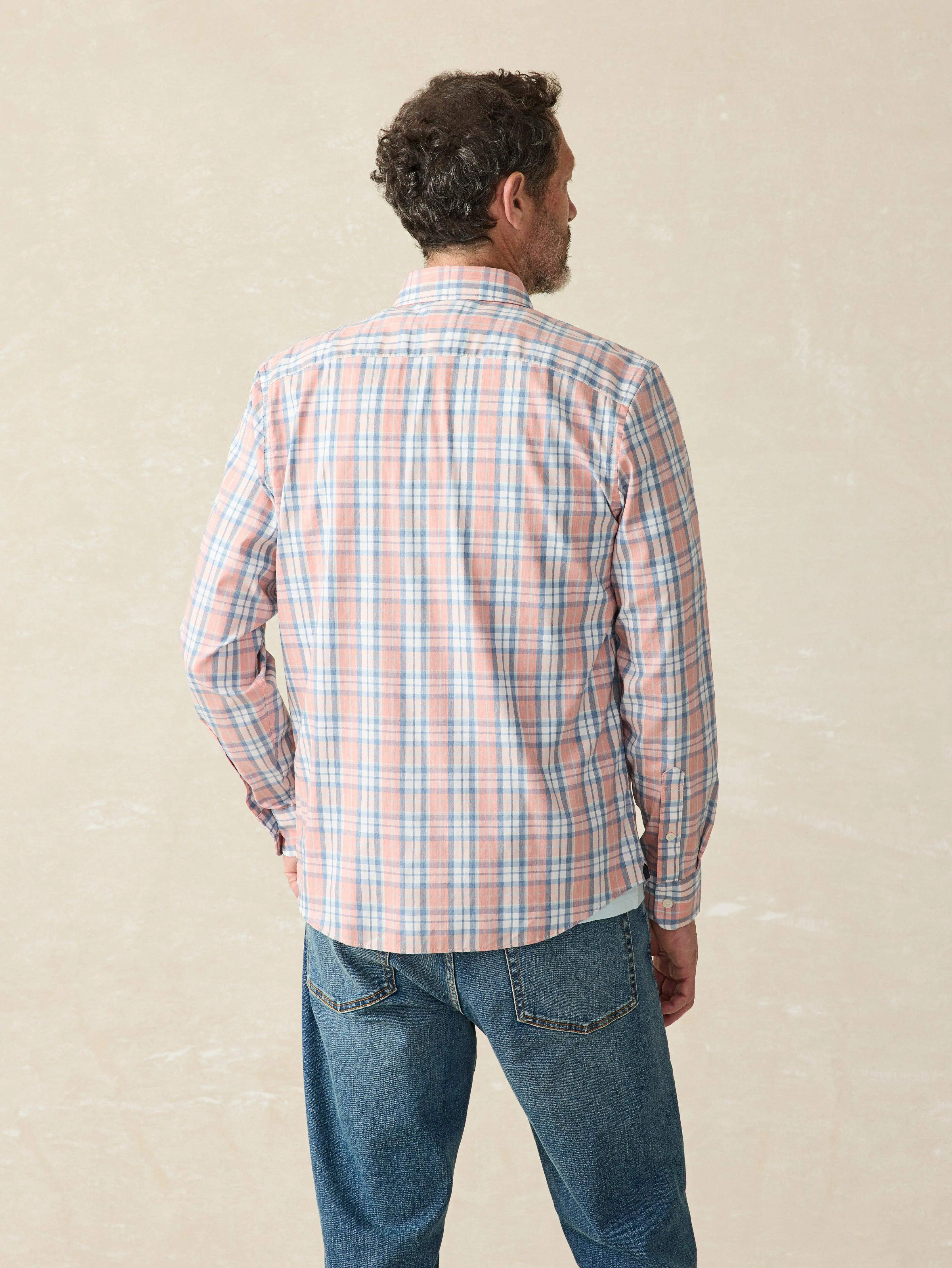 Movement Shirt (Tall) - Ocean Coral Plaid