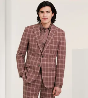 Slim Fit Check Suit Separate Jacket