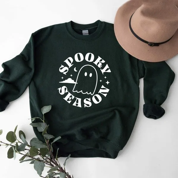 Spooky Season Ghost Graphic Sweatshirt