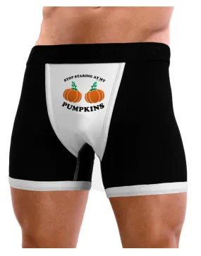 Stop Staring At My Pumpkins Mens Boxer Brief Underwear by TooLoud