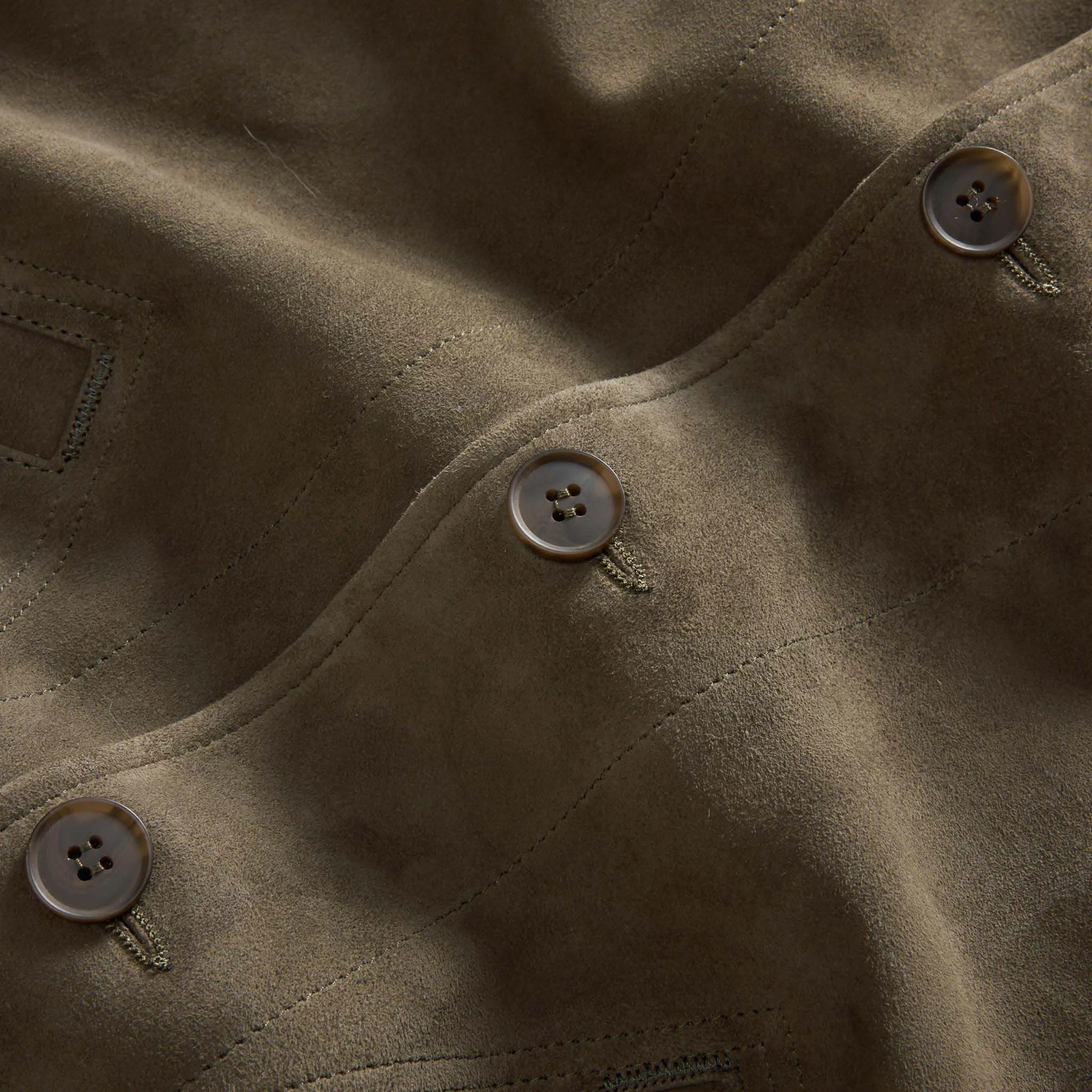 The Bomber Jacket in Army Suede