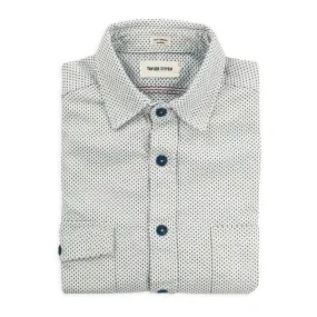 The Utility Shirt in Natural Cross Jacquard