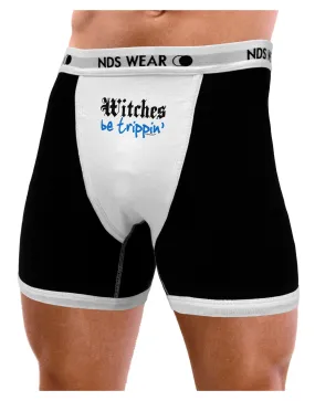 TooLoud Witches Be Trippin Blue Mens Boxer Brief Underwear