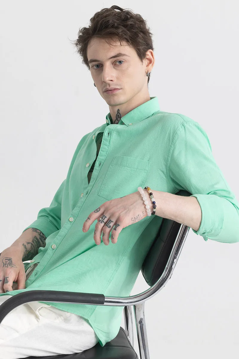 Trig Aqua Green Linen Shirt