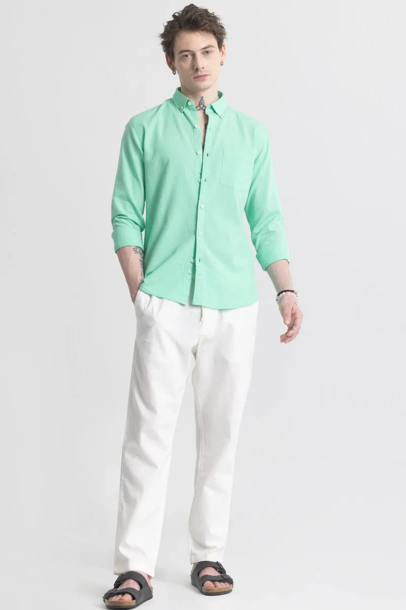 Trig Aqua Green Linen Shirt