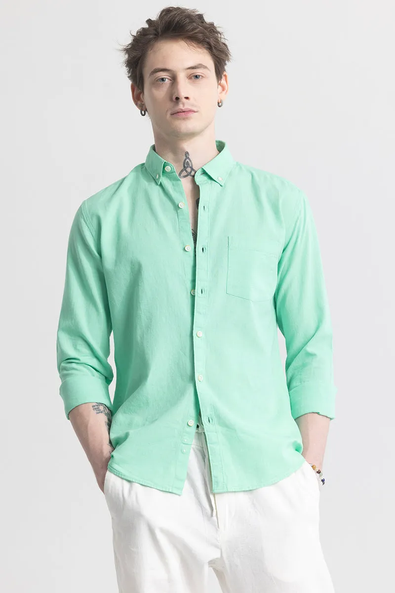 Trig Aqua Green Linen Shirt