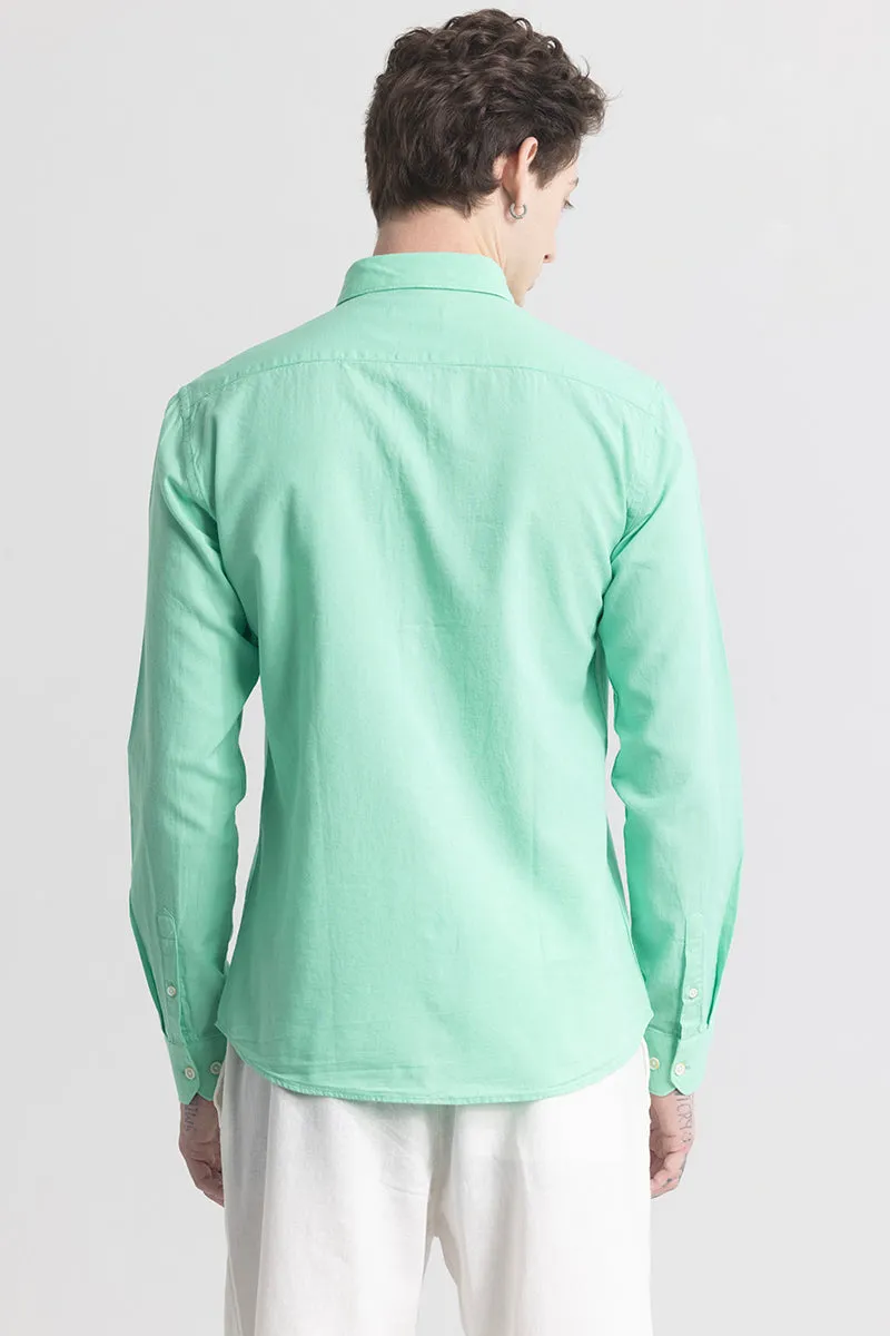 Trig Aqua Green Linen Shirt