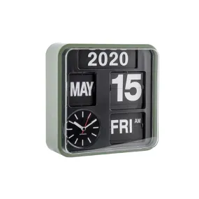 Wall Clock Mini Flip - Green