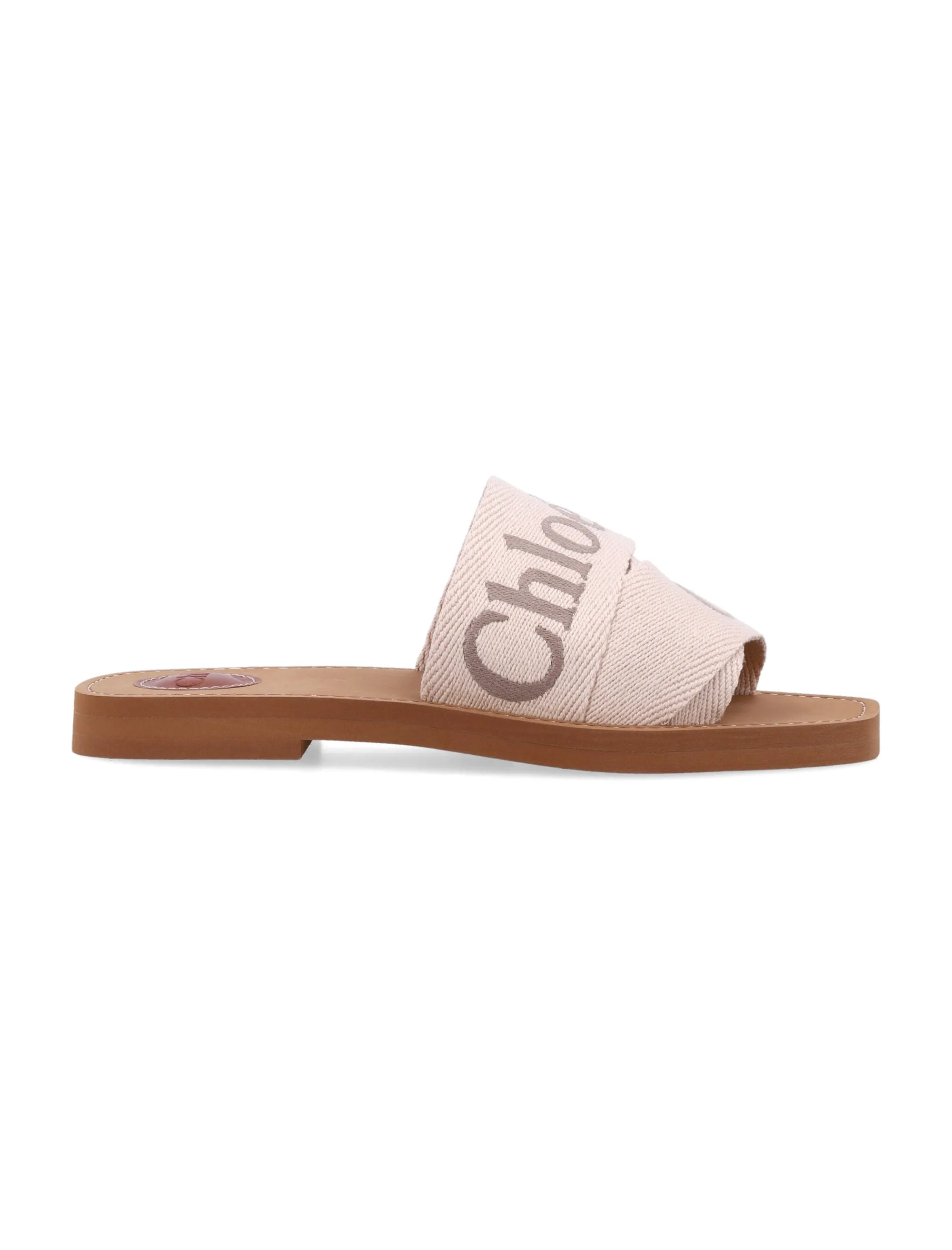 WOODY CANVAS SLIDE SANDALS