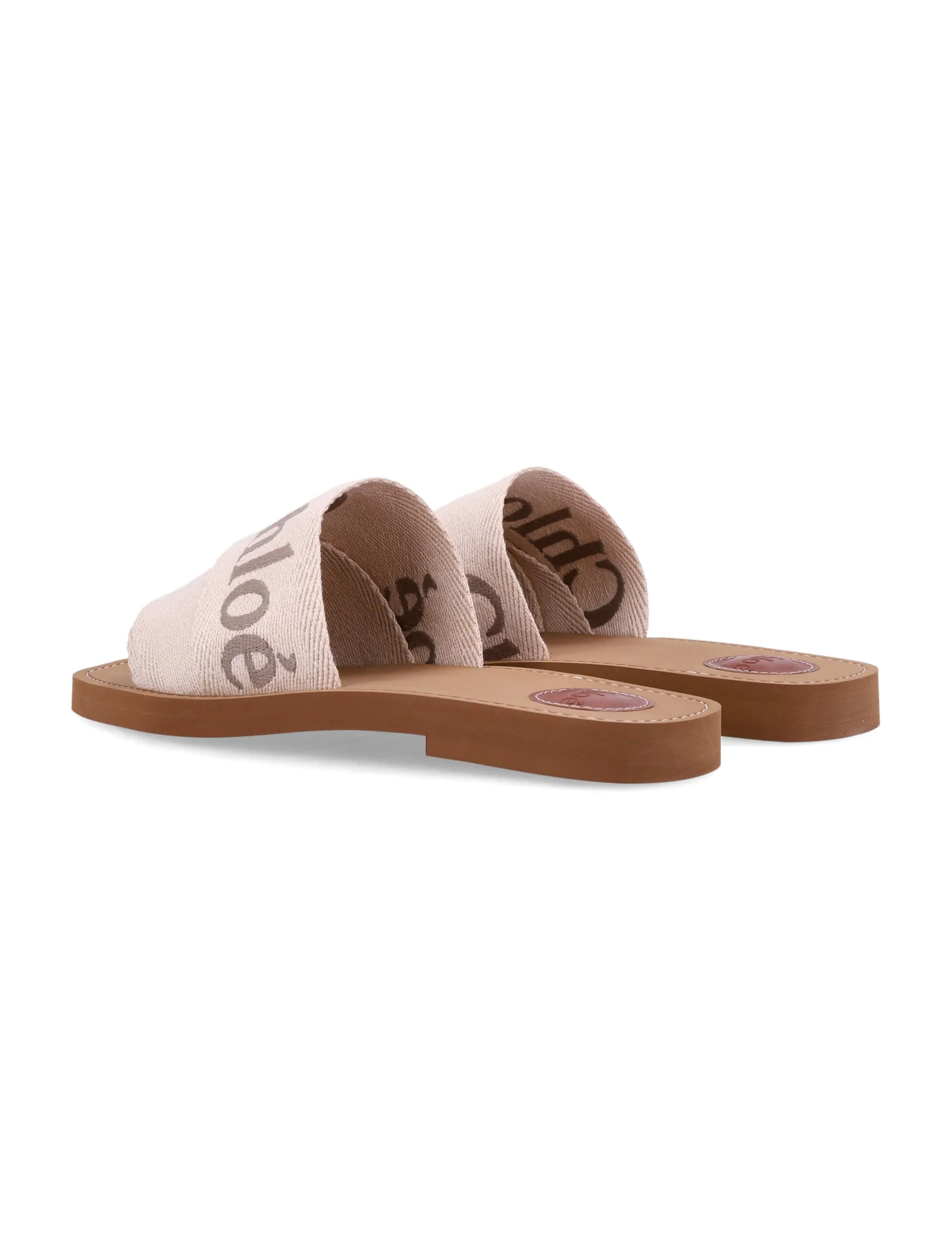 WOODY CANVAS SLIDE SANDALS