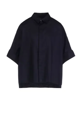 [Y's BORN PRODUCT] THIN COTTON TWILL WIDE CUFF SHIRT